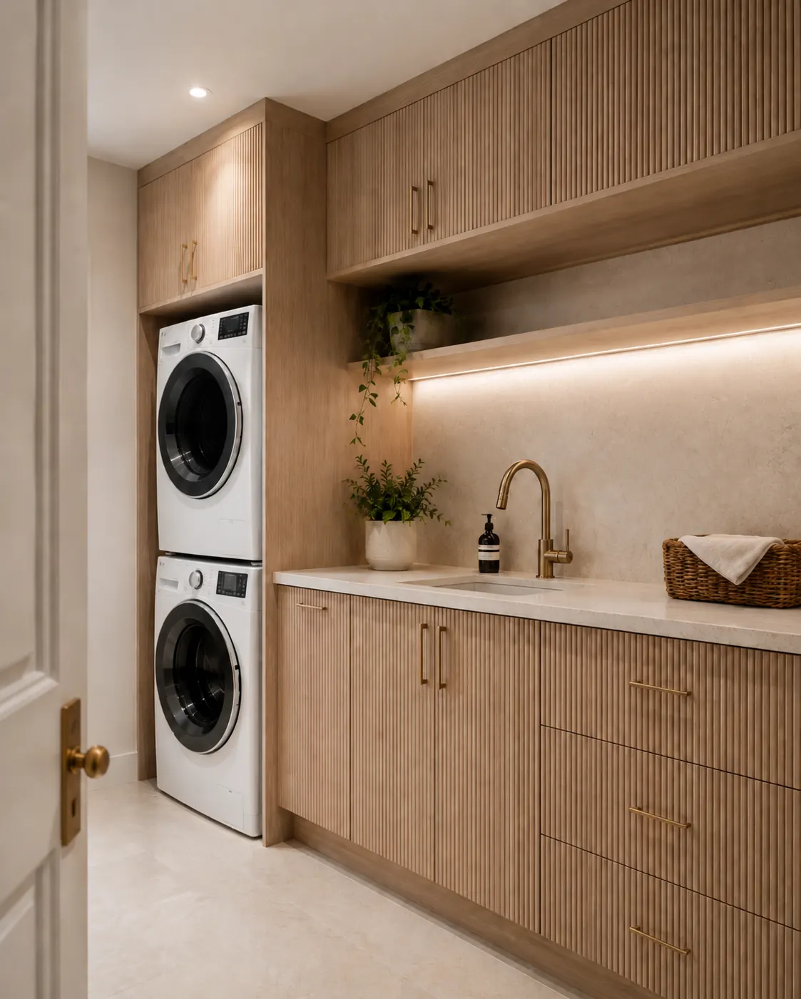 Luxury laundry cabinetry Sunshine Coast