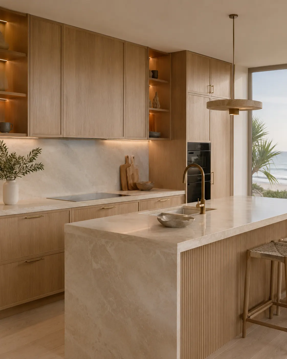 Light oak kitchen
