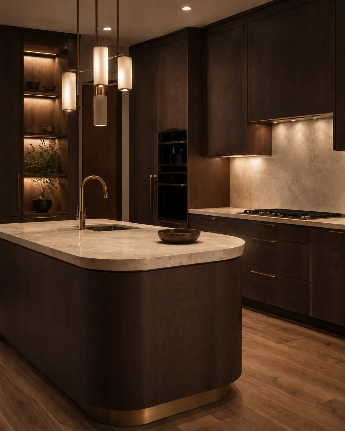 Dark luxury kitchen